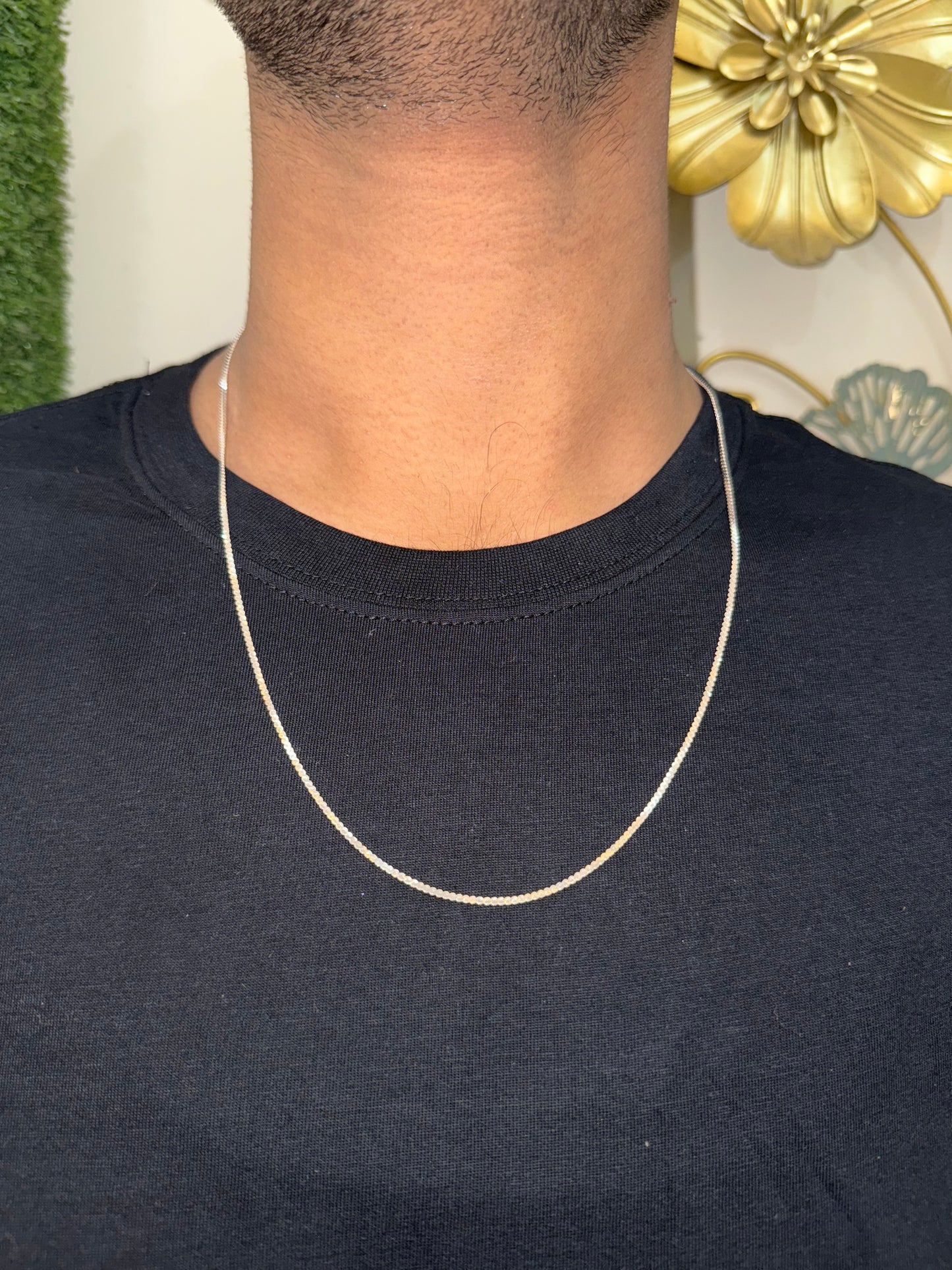 10. Unisex Classic 100% Sterling Silver 925 Chain