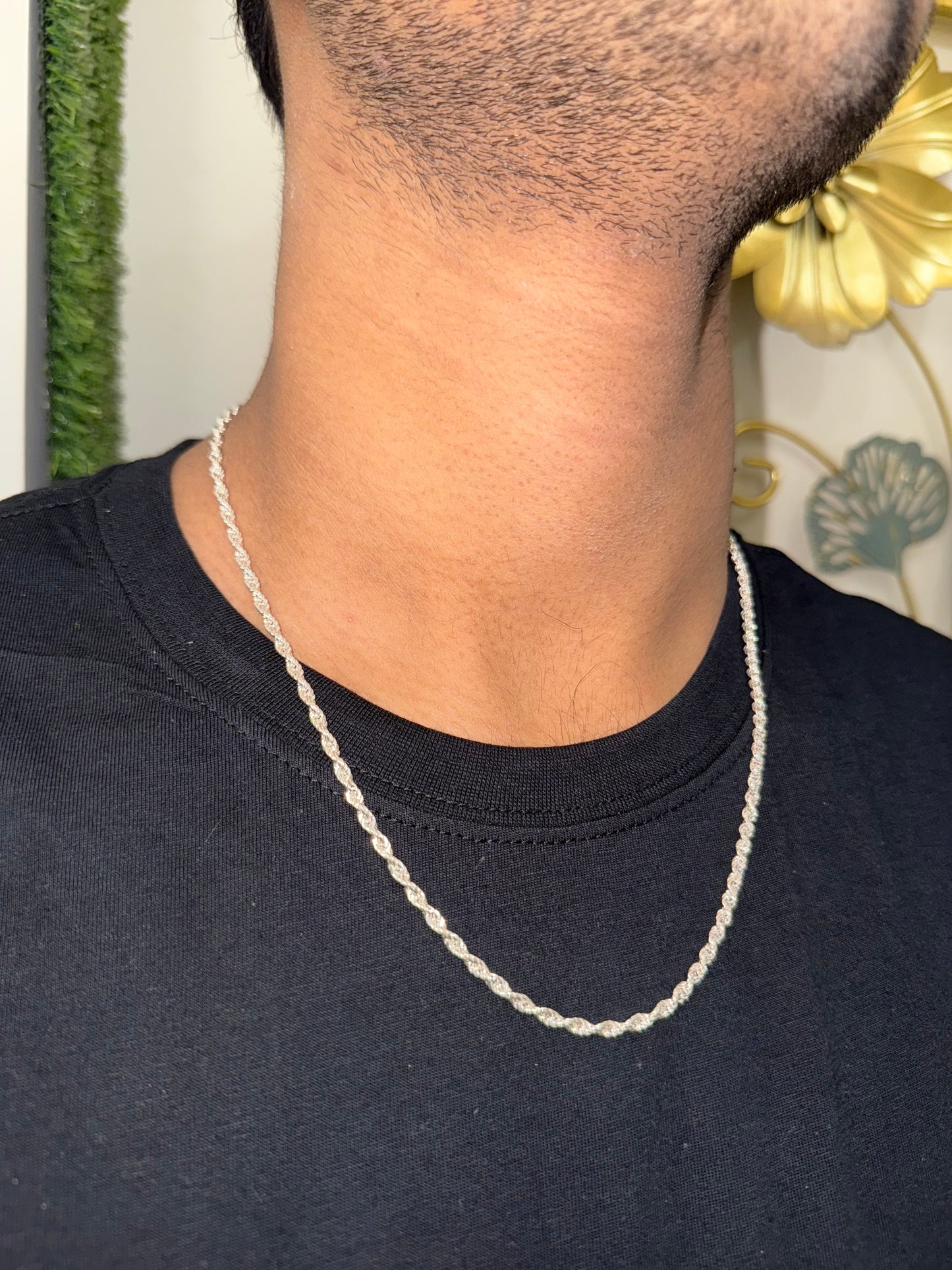 1. Unisex Classic 100% Sterling Silver 925 Chain