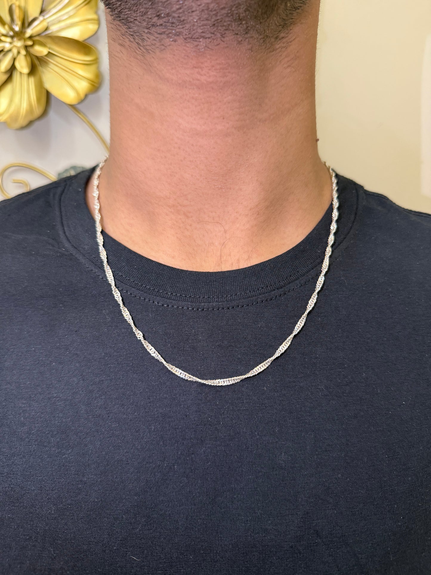 1. Unisex Classic 100% Sterling Silver 925 Chain