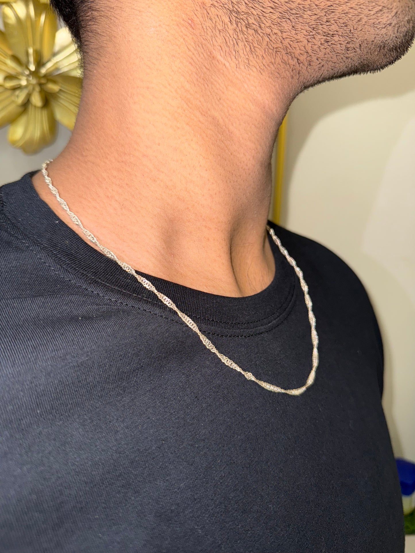 1. Unisex Classic 100% Sterling Silver 925 Chain